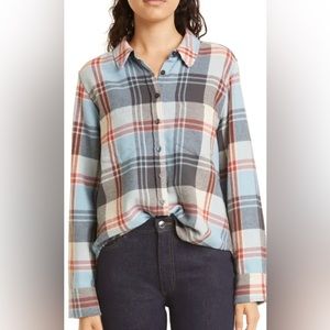 The Great. Scouting shirt in Rocky Mountain Plaid. Flannel size 2